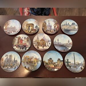LOUIS Dali Limoge Vintage Plates - 11 plates - Excellent Condition!